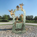Handmade Best Quality bronze angel fountain